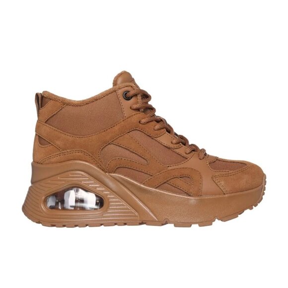Skechers   Women's   Uno   Hi   -   Rocliff   Road 155681 Caramel Brown Sneaker - Picture 1 of 5